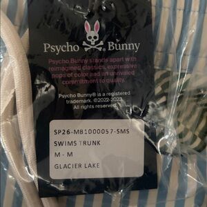 Psycho Bunny Swim Trunks, size medium
